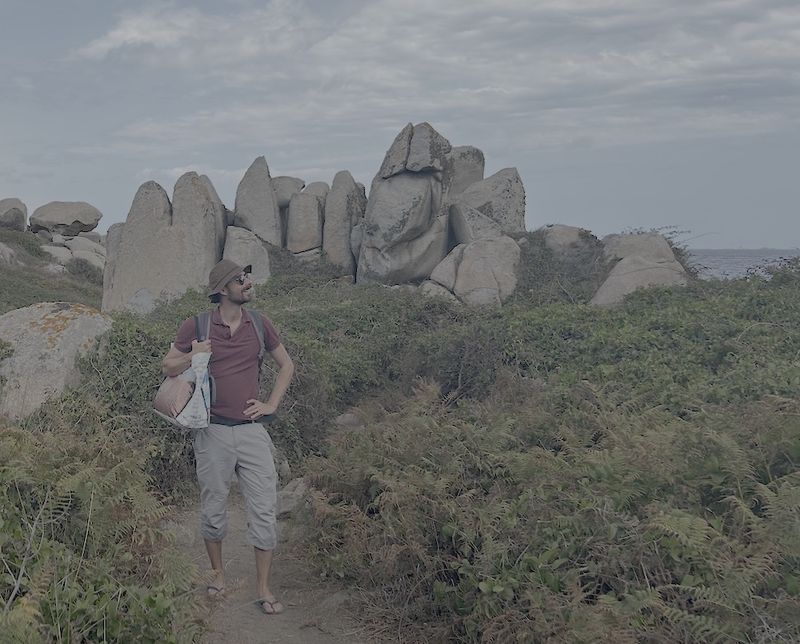 Cédric au bord de la mer