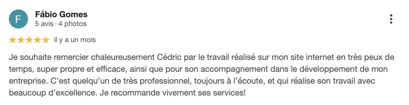 Fábio Gomes's testimonial
