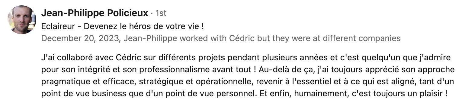 Témoignage de Jean-Philippe Policieux