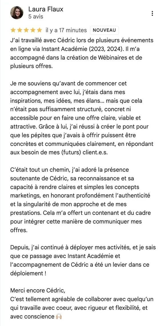 Témoignage de Laura Flaux