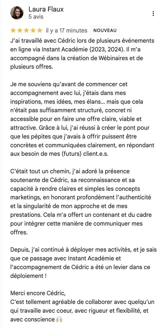 Témoignage de Laura Flaux