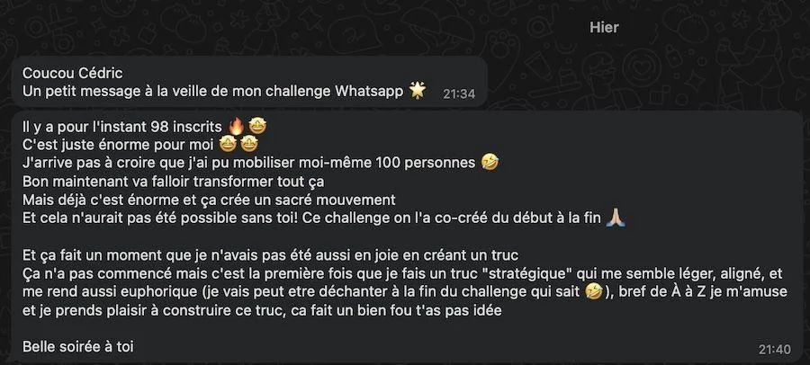 Témoignage de Marine Corgier