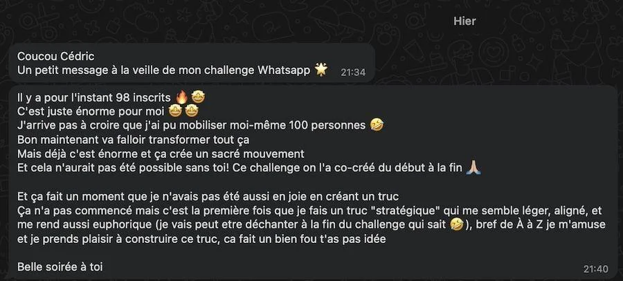 Témoignage de Marine Corgier